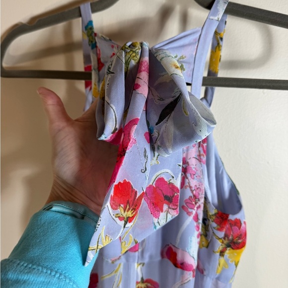 Rachelle Roy floral maxi, ruffles great movement semi sheer at waist size 0 - Picture 7 of 11